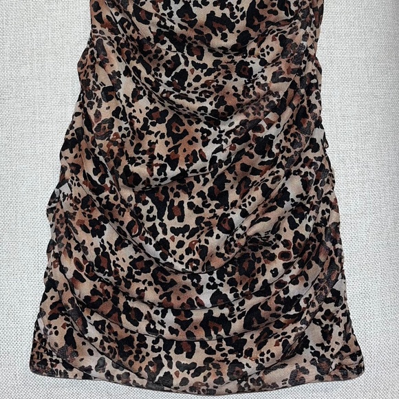 FASHIONNOVA Size XS Cheetah Print Minidress - Picture 2 of 3